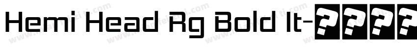 Hemi Head Rg Bold It字体转换